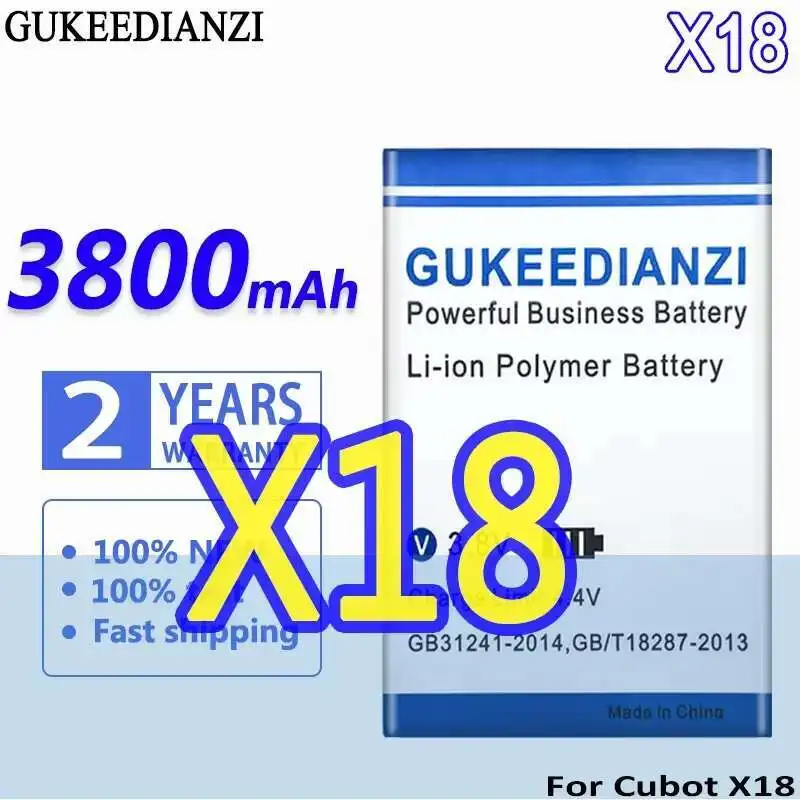 High Capacity Mobile Phone Battery Premium Replacement For Cubot X18 3800Mah
High Capacity Mobile Phone Battery Premium Replacement For Cubot X18 3800Mah