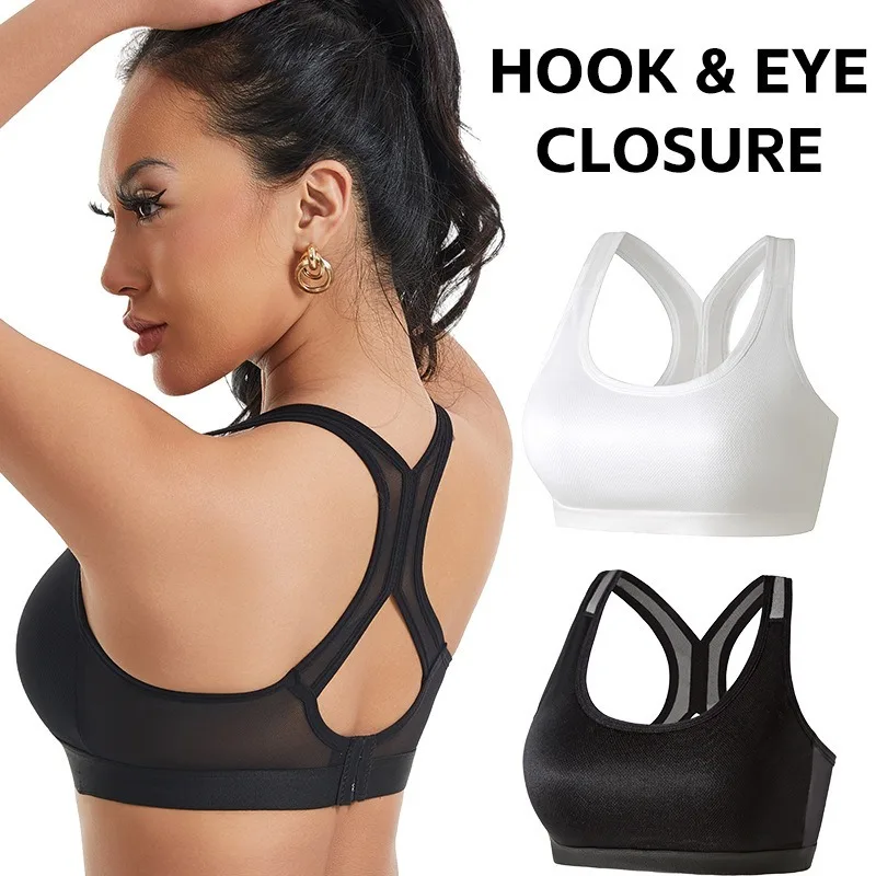 Hook & Eye Closure Sports Bra for Women Wirefree Push Up Racerback Yoga Bra High Support Gym Workout Bra XS-XL
Hook & Eye Closure Sports Bra for Women Wirefree Push Up Racerback Yoga Bra High Support Gym Workout Bra XS-XL