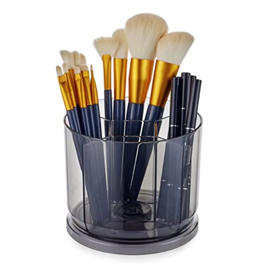 Makeup Brush Holder Organizer -Rotating 360° Storage Cup Containers for Vanity, Desk, Countertop, Spinning Pen Holder for Desk,
Makeup Brush Holder Organizer -Rotating 360° Storage Cup Containers for Vanity, Desk, Countertop, Spinning Pen Holder for Desk,