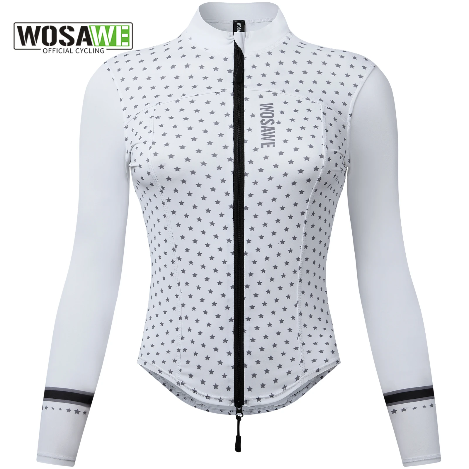 WOSAWE Women's Printed Cycling Jersey Long Sleeve Slim Fit Female Clothing Breathable Cycling Shirt with Two Way YKK Zipper
WOSAWE Women's Printed Cycling Jersey Long Sleeve Slim Fit Female Clothing Breathable Cycling Shirt with Two Way YKK Zipper