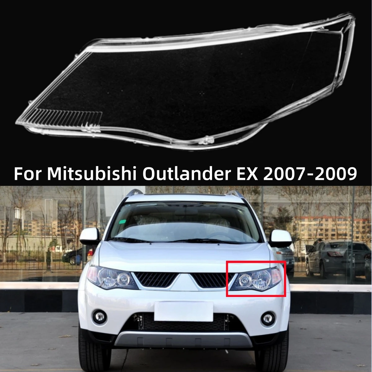 Поп для Mitsubishi Outlander EX 2007 2008 2009, автоаксессуары, фары, стекло, замена оригинальных линз
Поп для Mitsubishi Outlander EX 2007 2008 2009, автоаксессуары, фары, стекло, замена оригинальных линз