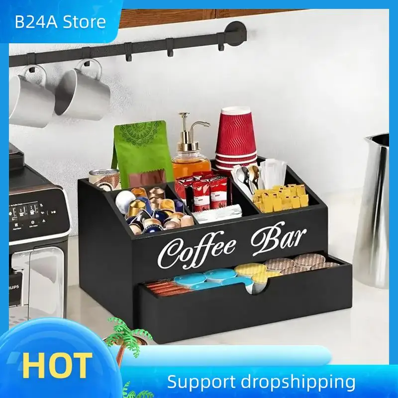 B24A Coffee Tea Holder Basket Wooden Coffee Holder Rustic Coffee Bar Decor Coffee Accessories Organizer For Home Coffee Bar
B24A Coffee Tea Holder Basket Wooden Coffee Holder Rustic Coffee Bar Decor Coffee Accessories Organizer For Home Coffee Bar