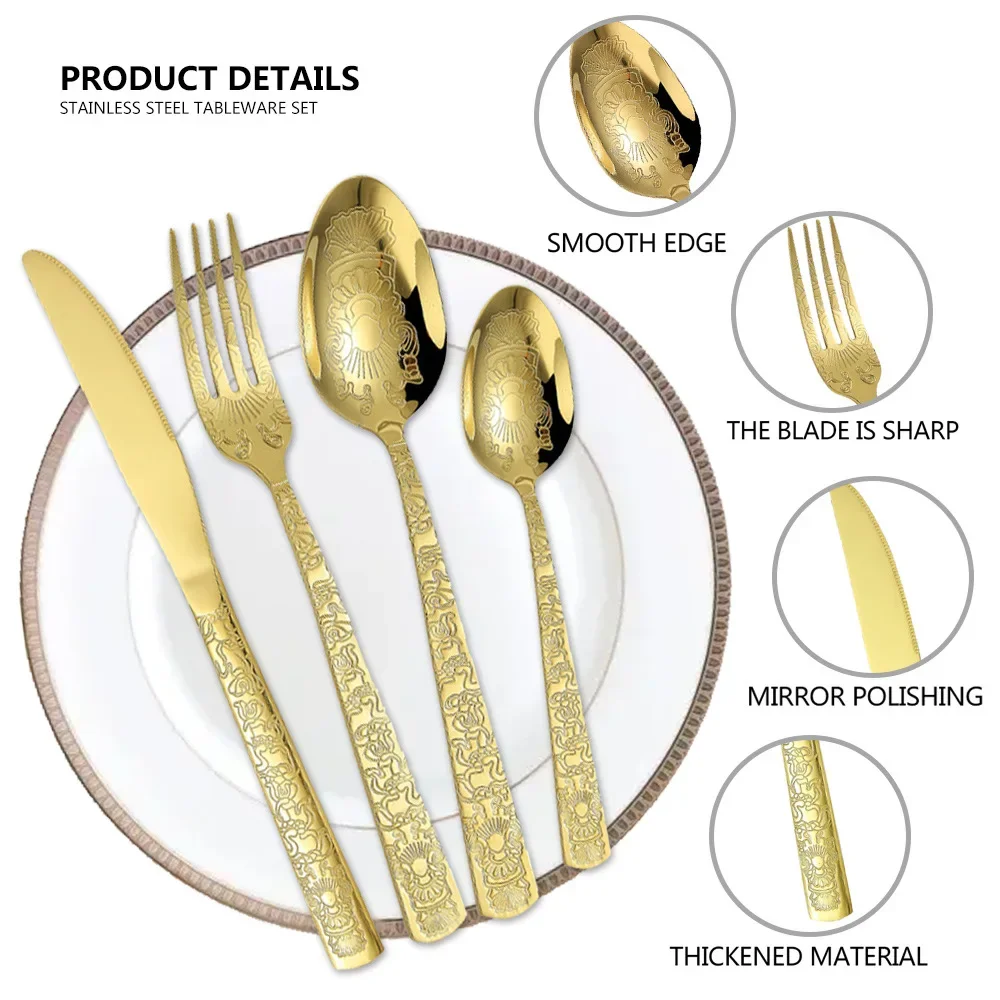 24 шт./набор, столовые приборы из нержавеющей стали
24 шт./набор, столовые приборы из нержавеющей стали