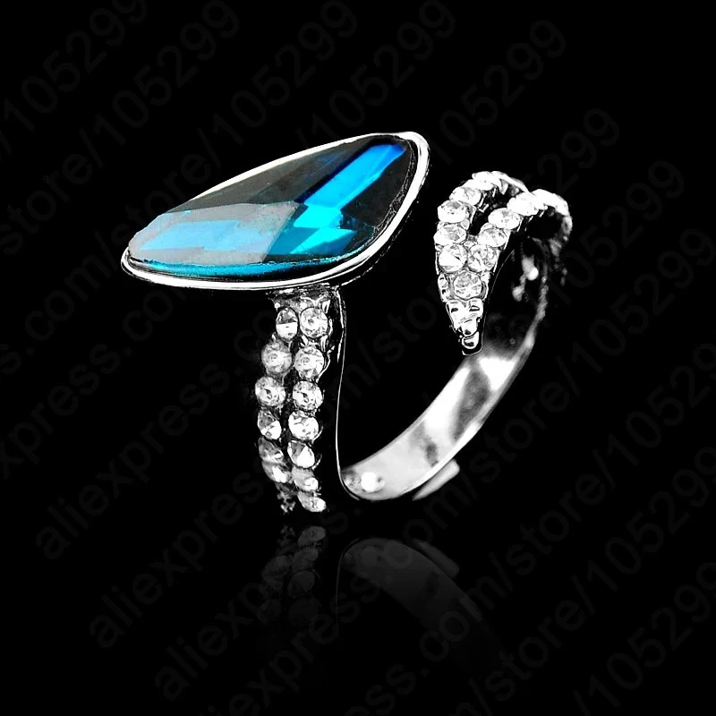 Fast Shipping 1 PC AAA Crystal Woman Rings Good Quality Silver With White Gold Color Jewelry Adjustable Size
Fast Shipping 1 PC AAA Crystal Woman Rings Good Quality Silver With White Gold Color Jewelry Adjustable Size