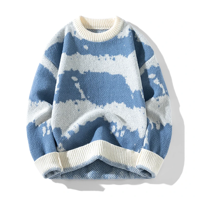 Men Casual Sweater 2024 Autumn Cloud Pattern Cute Couple Sweaters Harajuku Pullover Round Neck Long Sleeve Male Knitted Sweater
Men Casual Sweater 2024 Autumn Cloud Pattern Cute Couple Sweaters Harajuku Pullover Round Neck Long Sleeve Male Knitted Sweater