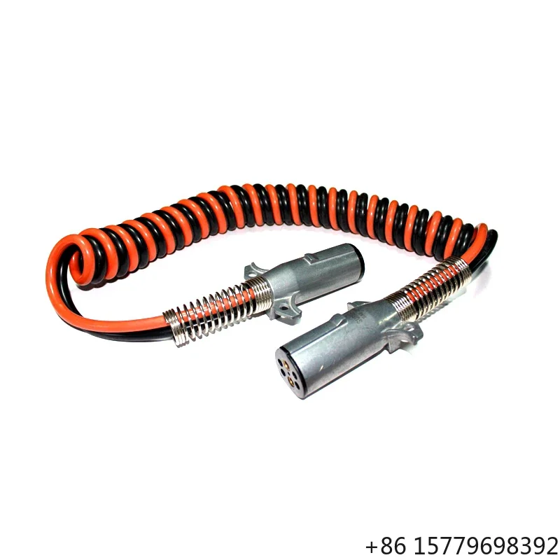 18ft 2 Way Coiled Cable for Heavy-duty Towing Interface Socket Conversion Extension Cable
18ft 2 Way Coiled Cable for Heavy-duty Towing Interface Socket Conversion Extension Cable