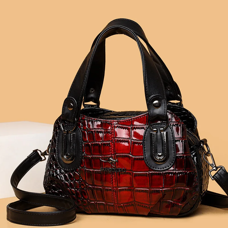 New Vintage Alligator Women Handbags European Designer Pu Leather Ladies Shoulder Bags Female Girl Brand Luxury Crossbody Bag
New Vintage Alligator Women Handbags European Designer Pu Leather Ladies Shoulder Bags Female Girl Brand Luxury Crossbody Bag
