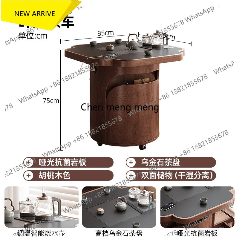 d178 Solid wood movable tea table living room tea cabinet with small apartment balcony small tea table
d178 Solid wood movable tea table living room tea cabinet with small apartment balcony small tea table