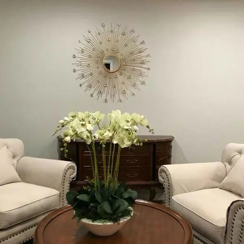 Nordic Diamond Sunflower Mirror Wrought Iron Wall Stickers Home Background Wall Decoration Items Bathroom Wall Accessories Decor
Nordic Diamond Sunflower Mirror Wrought Iron Wall Stickers Home Background Wall Decoration Items Bathroom Wall Accessories Decor