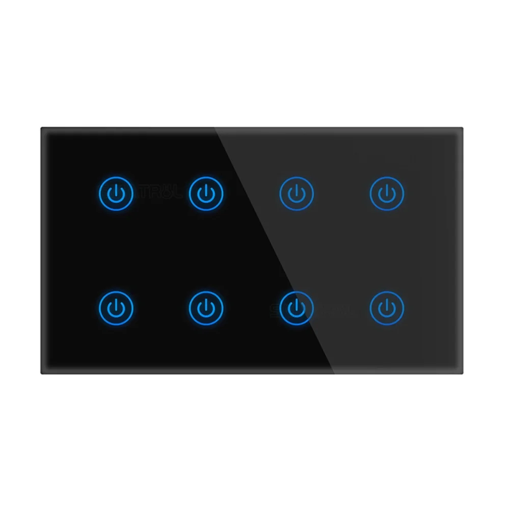 Smart Wall Switch WiFi Enabled Energy Monitoring Touch Control Tempered Glass Panel Compatible with Voice Assistant
Smart Wall Switch WiFi Enabled Energy Monitoring Touch Control Tempered Glass Panel Compatible with Voice Assistant