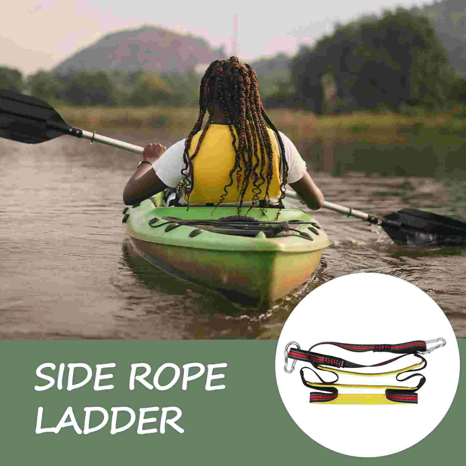 Boat Ladder Removable Boarding Rope Climb Kayak Swim Ribbon Ladders for Boats Lightweight Foldable Boat Accessories NonSlip
Boat Ladder Removable Boarding Rope Climb Kayak Swim Ribbon Ladders for Boats Lightweight Foldable Boat Accessories NonSlip