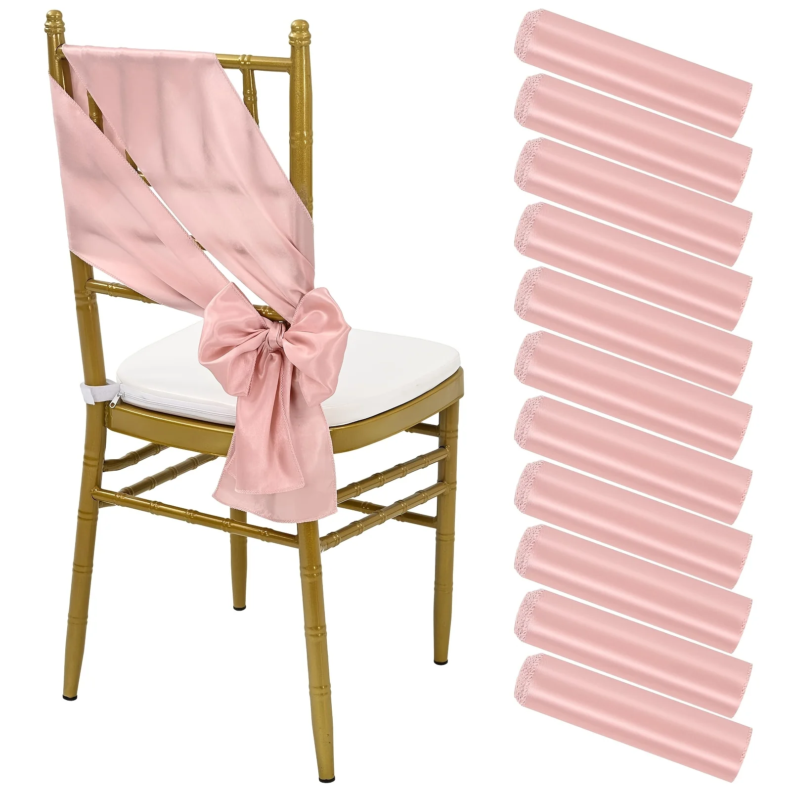 Set of 60 Chair Sashes with Shiny Ribbon Ties And Bows, Suitable for Various Occasions Such As Receptions, Birthday Parties, Banquets, And Restaurant Decorations. Available in Multiple Colors, Perfect for Weddings, Graduations, Outdoor Events
Set of 60 Chair Sashes with Shiny Ribbon Ties And Bows, Suitable for Various Occasions Such As Receptions, Birthday Parties, Banquets, And Restaurant Decorations. Available in Multiple Colors, Perfect for Weddings, Graduations, Outdoor Events