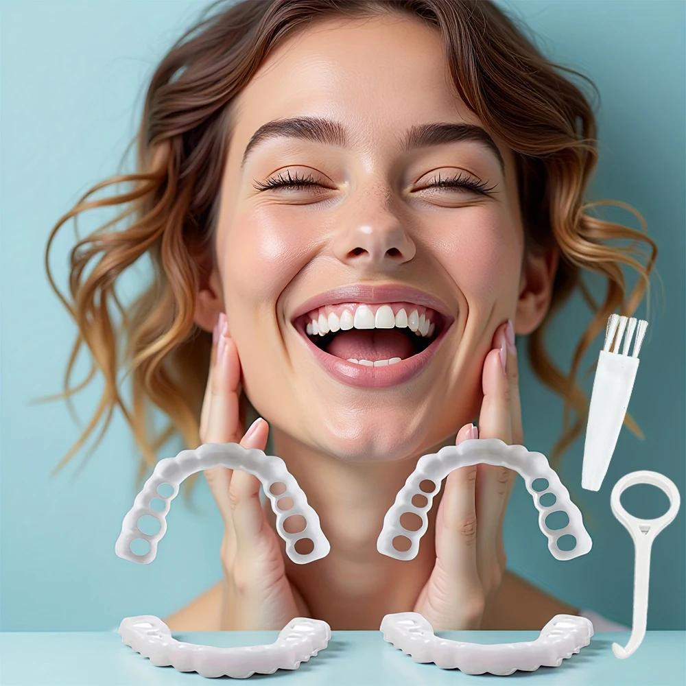 Temporary False Teeth Veneers, Instant Smile Design, Lightweight no foreign body sense, easy to wear H2931
Temporary False Teeth Veneers, Instant Smile Design, Lightweight no foreign body sense, easy to wear H2931