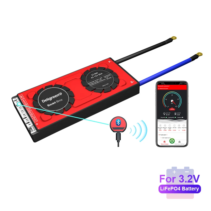 BMS Φ Smart BMS 12V 80A 100A 120A UART 485 Blue Tooth LCD управление для батареи 12V LifePO4 RV для IOS и Android
BMS Φ Smart BMS 12V 80A 100A 120A UART 485 Blue Tooth LCD управление для батареи 12V LifePO4 RV для IOS и Android