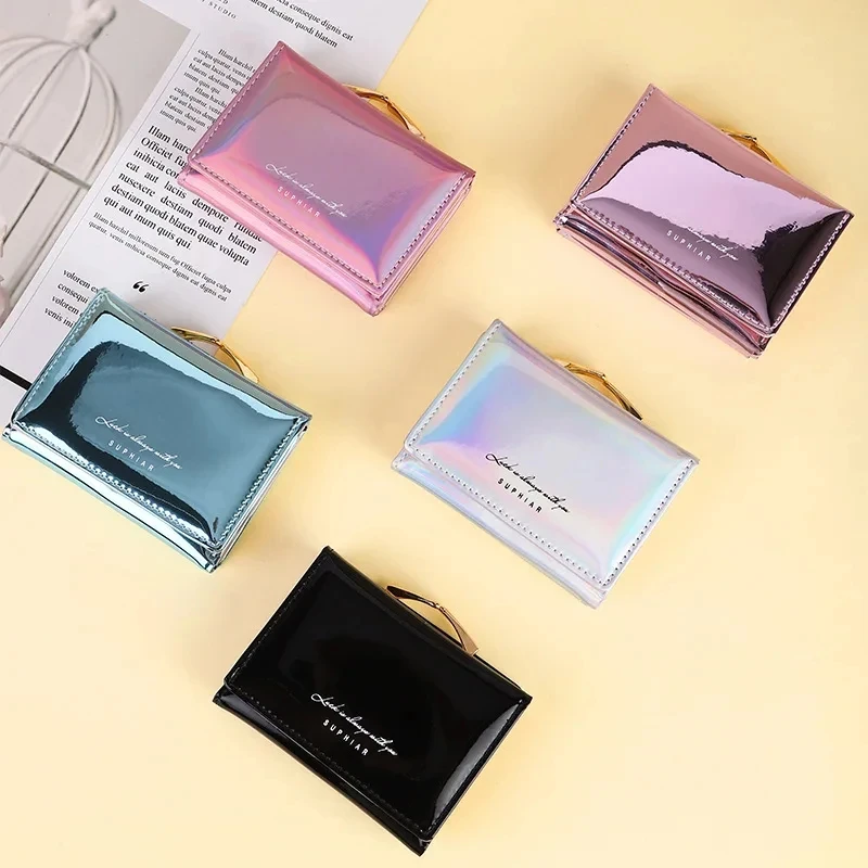 Women Laser Wallets Female Large Capacity PU Leather Purses Short Hasp Purse for Women Small Money bag Coin Card Holders Clutch
Women Laser Wallets Female Large Capacity PU Leather Purses Short Hasp Purse for Women Small Money bag Coin Card Holders Clutch