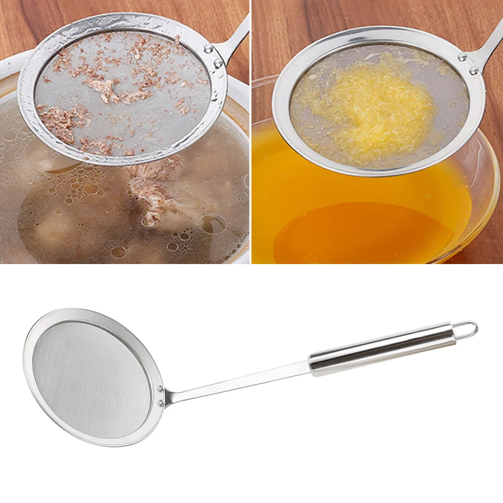 3Pcs Stainless Steel Skimmer Spoon Mesh Strainer Long Handle Hot Pot Oil Fat Filter Ladle Kitchen Tool
3Pcs Stainless Steel Skimmer Spoon Mesh Strainer Long Handle Hot Pot Oil Fat Filter Ladle Kitchen Tool