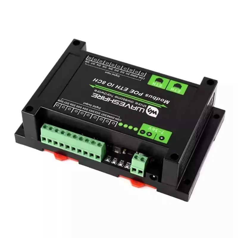 Waveshare Digital I/O 8-Channel Ethernet Relay Module Industrial Design Modbus Support Protocol Poe Power Supply
Waveshare Digital I/O 8-Channel Ethernet Relay Module Industrial Design Modbus Support Protocol Poe Power Supply