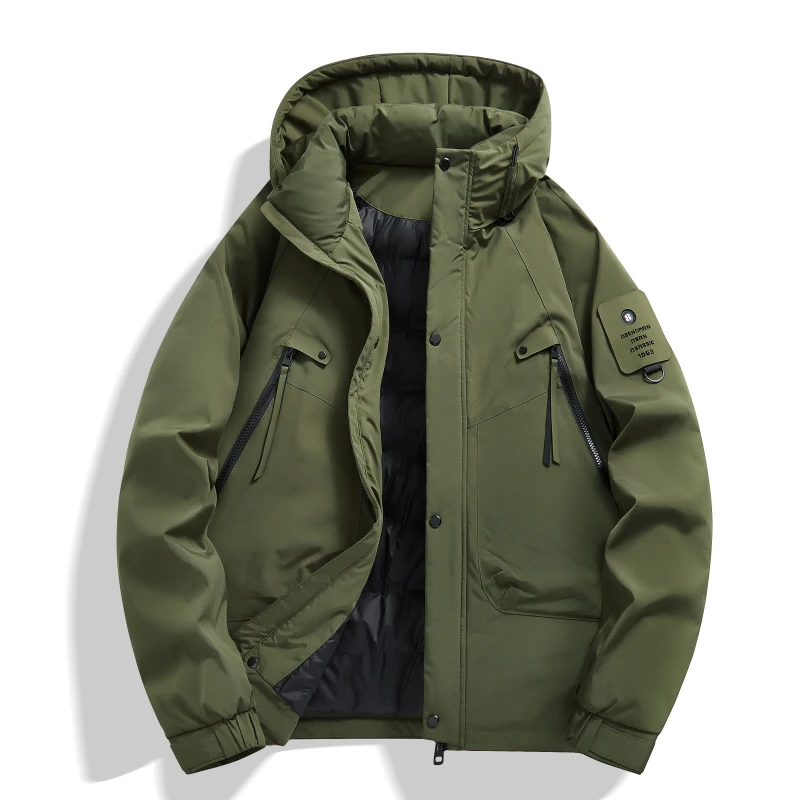 Outdoor with Hood Hiking Down Jacket for Men Fashion Windproof Warm Male Parkas Casual All-match Camping Down Coats High Quality
Outdoor with Hood Hiking Down Jacket for Men Fashion Windproof Warm Male Parkas Casual All-match Camping Down Coats High Quality