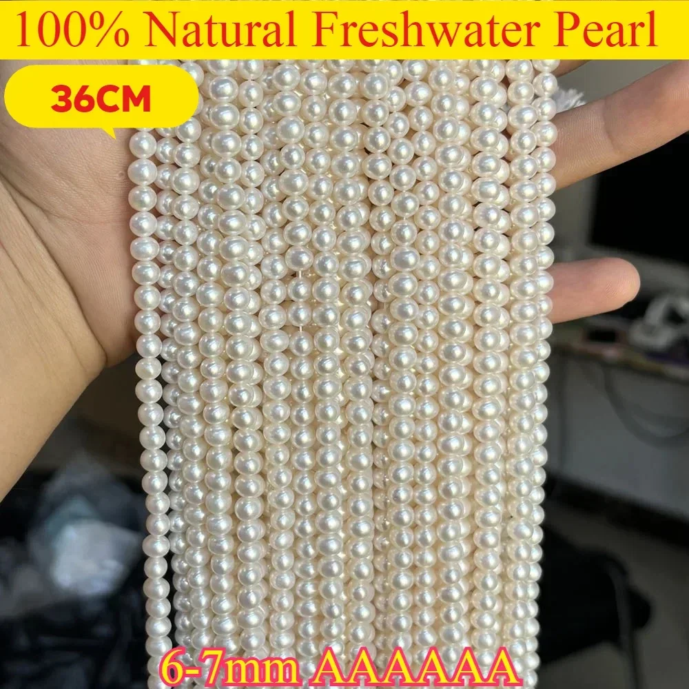 Natural Freshwater Pearl AAAAAA 6-7mm near round Semi-Finished Loose Bead for DIY Wedding Jewelry Making Necklace Bracelet
Natural Freshwater Pearl AAAAAA 6-7mm near round Semi-Finished Loose Bead for DIY Wedding Jewelry Making Necklace Bracelet