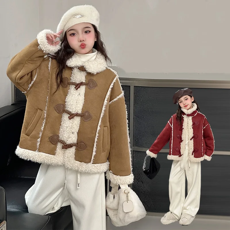 New Item Autumn Winter New Warm Jacket Children Insulated Velvet Plush Coat Kid Seam Edge Designed Outwear LambWool Warm Jackets
New Item Autumn Winter New Warm Jacket Children Insulated Velvet Plush Coat Kid Seam Edge Designed Outwear LambWool Warm Jackets