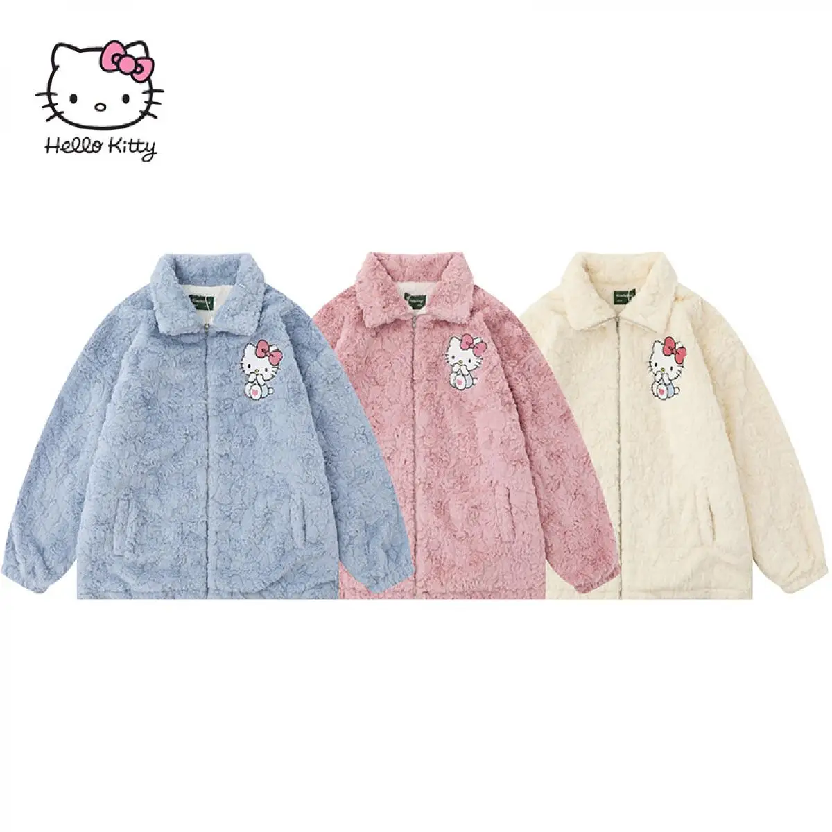 Плюшевая куртка Hellokittys в стиле аниме Kawaii Sanrio Милая зимняя теплая Милая Свободная Повседневная парная мультяшная с длинными рукавами подарок на день рождения
Плюшевая куртка Hellokittys в стиле аниме Kawaii Sanrio Милая зимняя теплая Милая Свободная Повседневная парная мультяшная с длинными рукавами подарок на день рождения