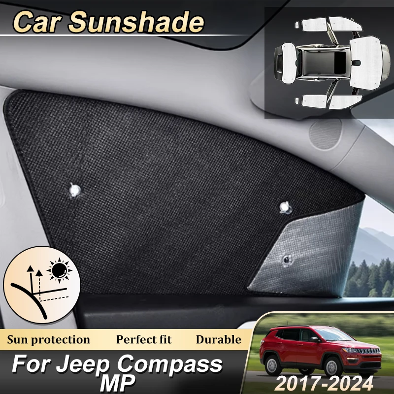 Car Sunshade For Jeep Compass MP 2018 Accessories 552 2017 2019 2020-2024 Car Windshield Side Window Anti-UV Sun Protector Cover
Car Sunshade For Jeep Compass MP 2018 Accessories 552 2017 2019 2020-2024 Car Windshield Side Window Anti-UV Sun Protector Cover