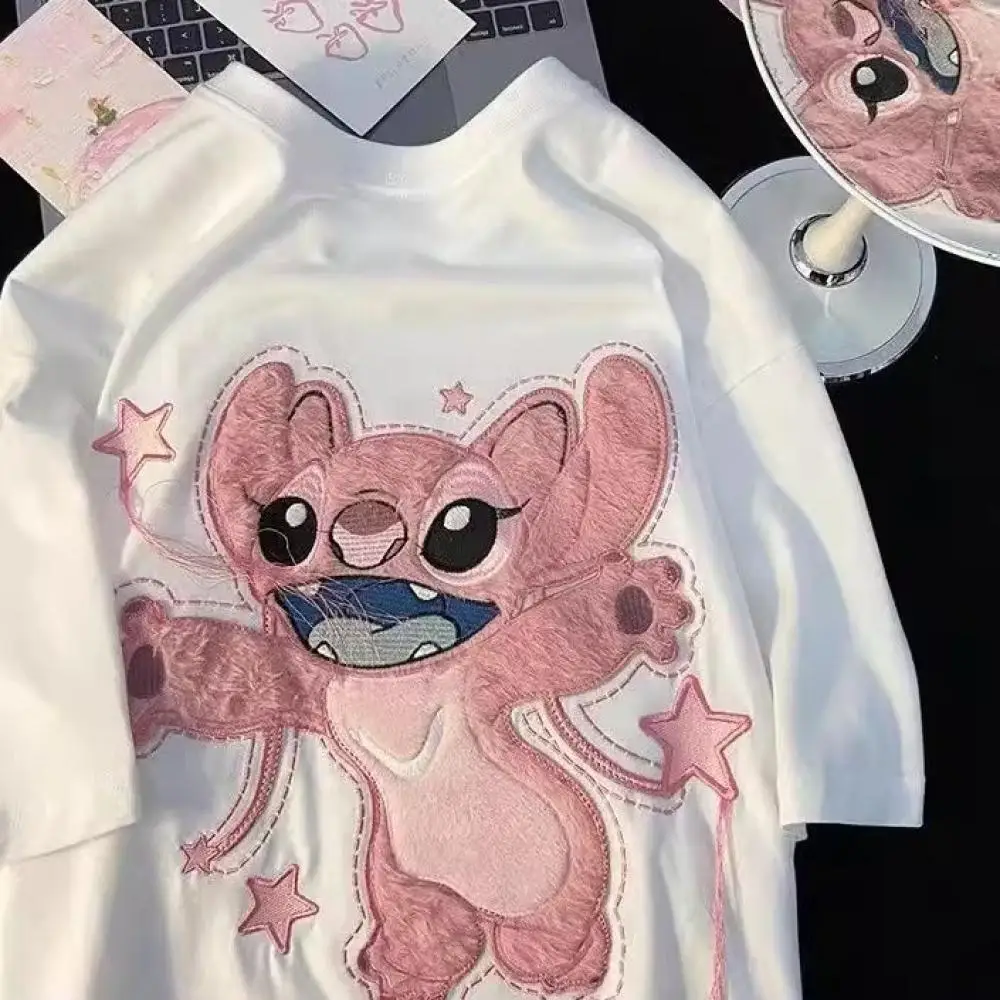 Kawaii Стич угловая Женская мода уличная одежда футболка мультфильм смешные футболки с коротким рукавом смешные футболки Аниме Y2K Эстетическая одежда
Kawaii Стич угловая Женская мода уличная одежда футболка мультфильм смешные футболки с коротким рукавом смешные футболки Аниме Y2K Эстетическая одежда