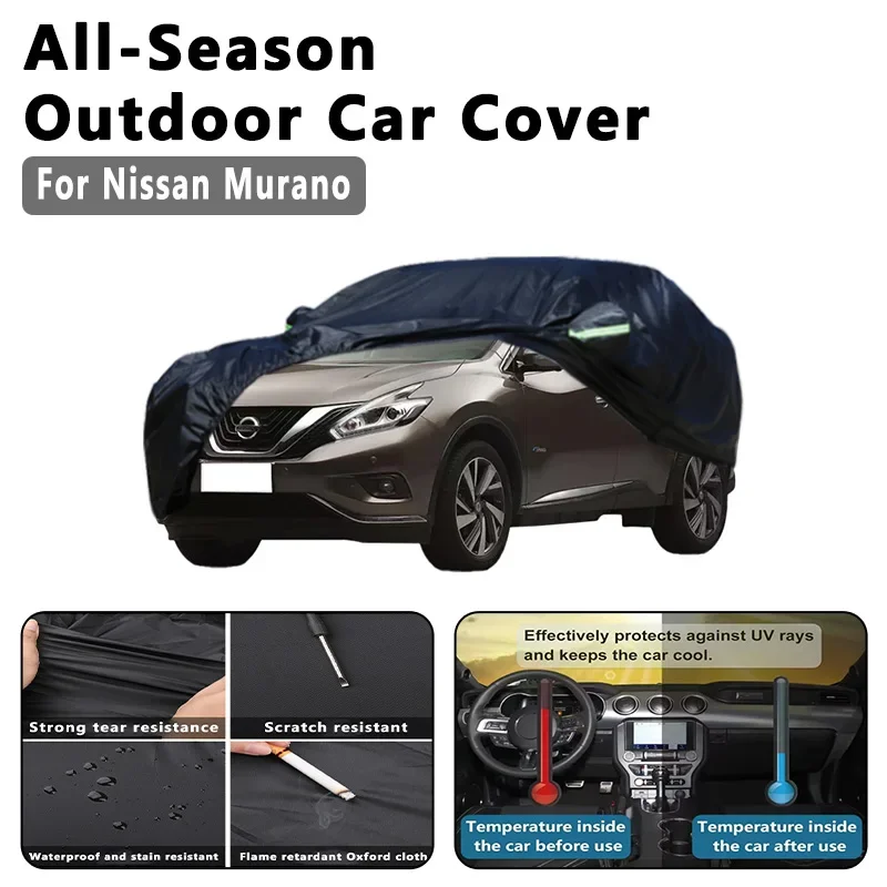 Outdoor Car Cover Waterproof Dustproof UV Sun Protection, Full Car Protector Exterior Accessories For Nissan Murano Z50 Z51 Z52
Outdoor Car Cover Waterproof Dustproof UV Sun Protection, Full Car Protector Exterior Accessories For Nissan Murano Z50 Z51 Z52