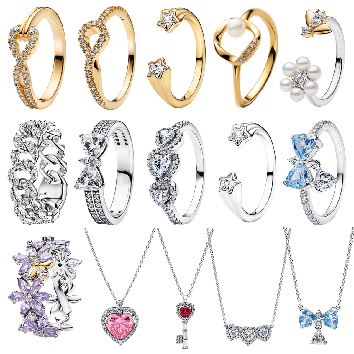 Роскошное оригинальное кольцо из стерлингового серебра 925 пробы в форме сердца с бантом и цветком, подходит для женщин, высококачественные ювелирные изделия, подарки на День святого Валентина, для вечеринок.
Роскошное оригинальное кольцо из стерлингового серебра 925 пробы в форме сердца с бантом и цветком, подходит для женщин, высококачественные ювелирные изделия, подарки на День святого Валентина, для вечеринок.