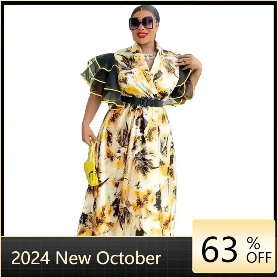 Elegant African Dresses for Women 2024 Plus Size Evening Party Long Dress Africa Clothing Muslim Print Maxi Dress Outfits
Elegant African Dresses for Women 2024 Plus Size Evening Party Long Dress Africa Clothing Muslim Print Maxi Dress Outfits