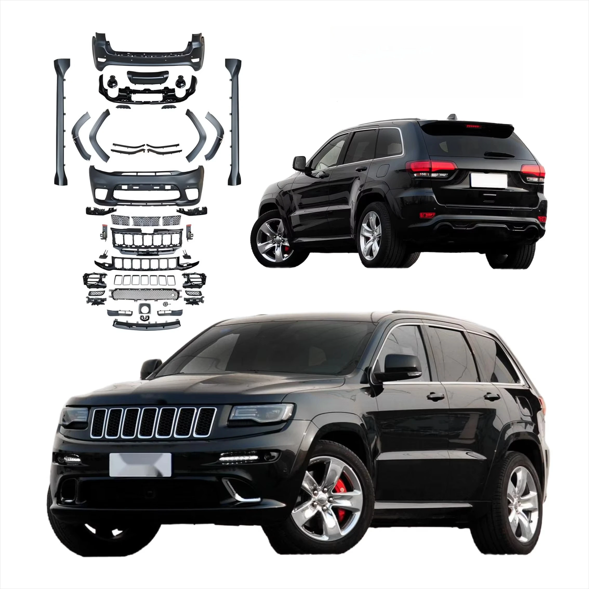 Для Jeep Grand Cherokee 2013-2017-2020 SRT-8 Обновление автомобильных аксессуаров Автомобильная система кузова-бампер капота Боковая юбка Решетка
Для Jeep Grand Cherokee 2013-2017-2020 SRT-8 Обновление автомобильных аксессуаров Автомобильная система кузова-бампер капота Боковая юбка Решетка
