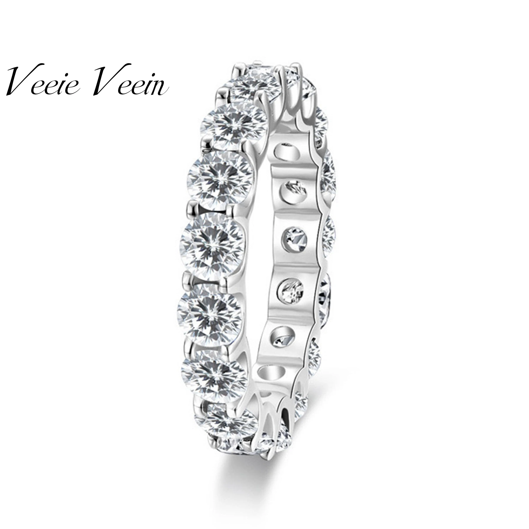 Veeie Veein Luxury Brand Newest Best-Selling S925 Sterling Silver Ring Full Circle Moissanite Ring For Women Ring
Veeie Veein Luxury Brand Newest Best-Selling S925 Sterling Silver Ring Full Circle Moissanite Ring For Women Ring