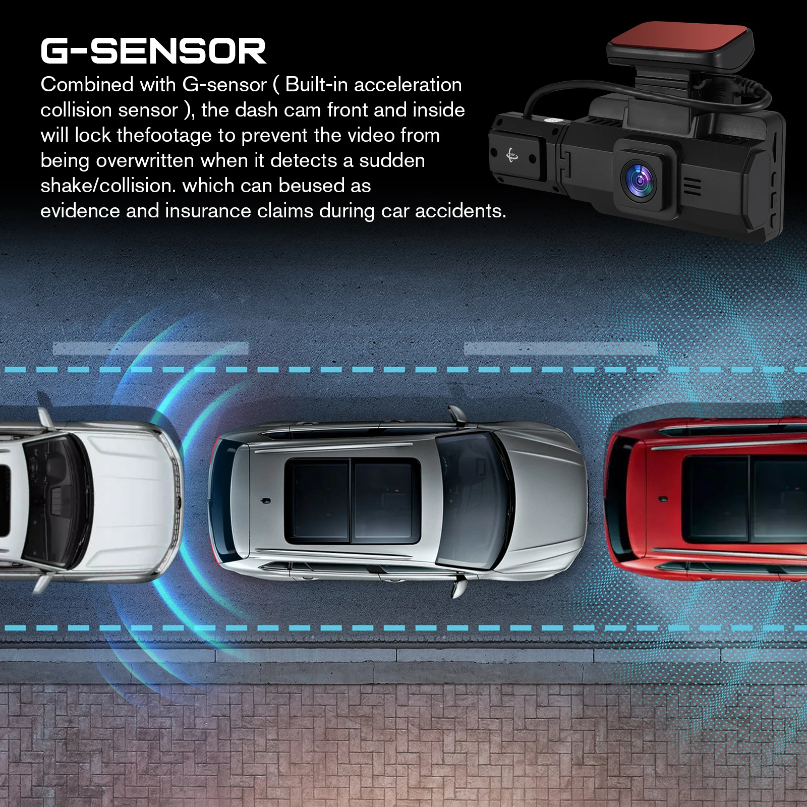 Dual Dashcam Car Recorder ABS Wide Angle 1080P HD Cameras G Sensor Loop Recording Night Safety Assistant Car
Dual Dashcam Car Recorder ABS Wide Angle 1080P HD Cameras G Sensor Loop Recording Night Safety Assistant Car