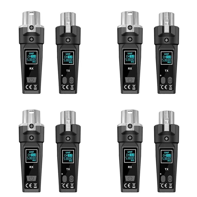 【DIGITAL GADGET】4X UHF Wireless Microphone Converter Adapter XLR Transmitter And Receiver For Dynamic Microphone Guitar Audio Mi
【DIGITAL GADGET】4X UHF Wireless Microphone Converter Adapter XLR Transmitter And Receiver For Dynamic Microphone Guitar Audio Mi