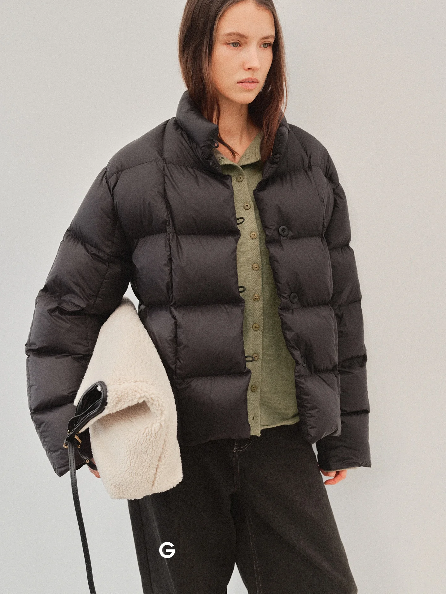 Casual Loose GORRI Puffer Quilted Du down Jaet Square id Stitching White Du Feather Outerwear Warm Thiened Long Sve
Casual Loose GORRI Puffer Quilted Du down Jaet Square id Stitching White Du Feather Outerwear Warm Thiened Long Sve