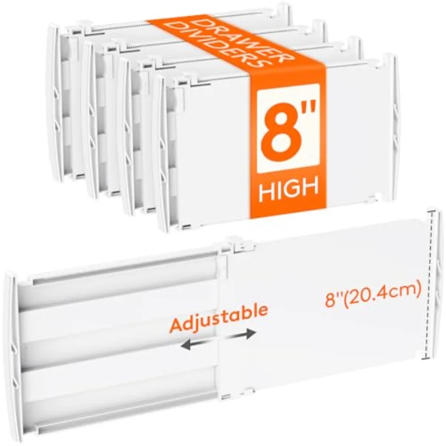 Tall Pack Drawer Dividers, 3-.cm/13.-22.2" Expandable Drawer Divider for Clothes, Adjustable Dresser Drawer Organizers, Drawers
Tall Pack Drawer Dividers, 3-.cm/13.-22.2" Expandable Drawer Divider for Clothes, Adjustable Dresser Drawer Organizers, Drawers