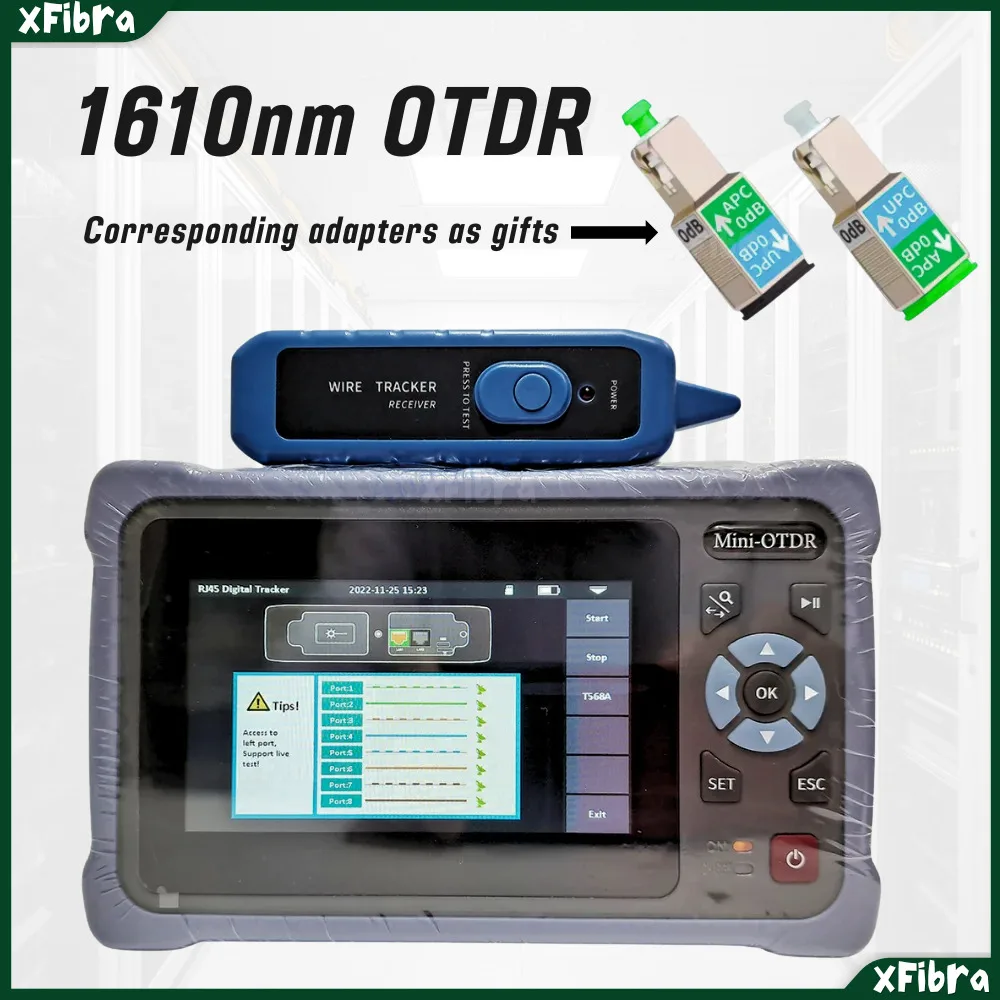 GPON EPON XPON Active Fiber Testing OTDR 1610nm Mini Optic Reflectometer VFL OLS OPM Event Map Ethernet Tester Live Fibre Test
GPON EPON XPON Active Fiber Testing OTDR 1610nm Mini Optic Reflectometer VFL OLS OPM Event Map Ethernet Tester Live Fibre Test