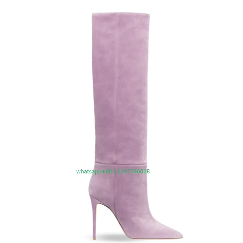 Lady pink suede stiletto heel design knee boots color black blue design green pointed toe boots footwear color footwear size 46
Lady pink suede stiletto heel design knee boots color black blue design green pointed toe boots footwear color footwear size 46