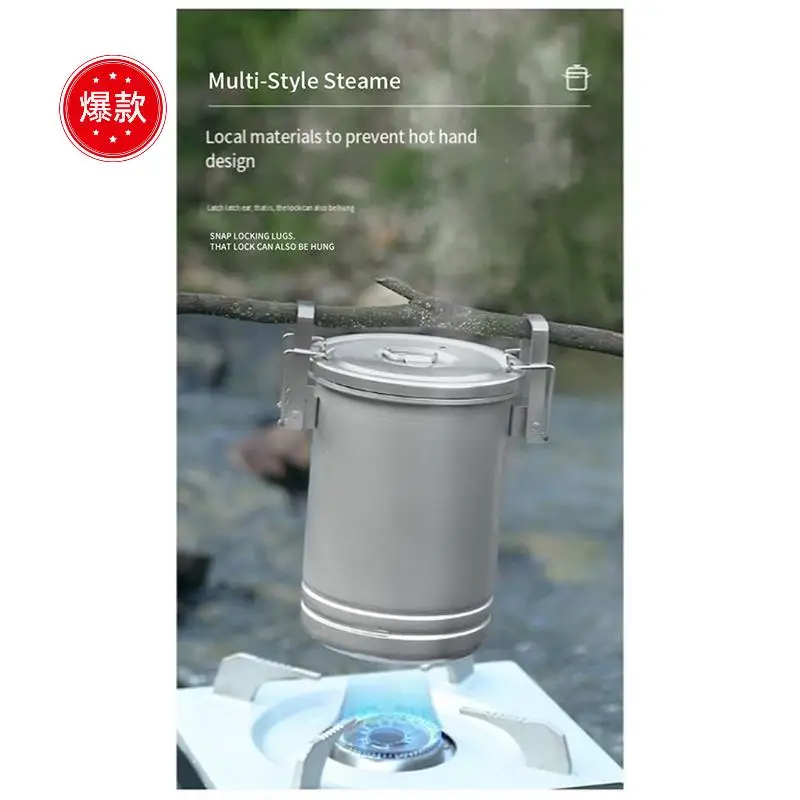 Camping Cooking Set Outdoor Portable Picnic Camping Pot Stainless Steel Pot Multifunctional Travel Camping Pan Accessory
Camping Cooking Set Outdoor Portable Picnic Camping Pot Stainless Steel Pot Multifunctional Travel Camping Pan Accessory