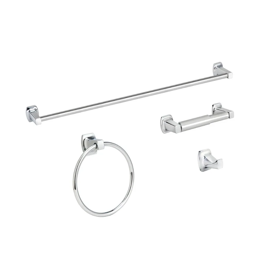 Square 4-Piece Bathroom Hardware Set Chrome
Square 4-Piece Bathroom Hardware Set Chrome