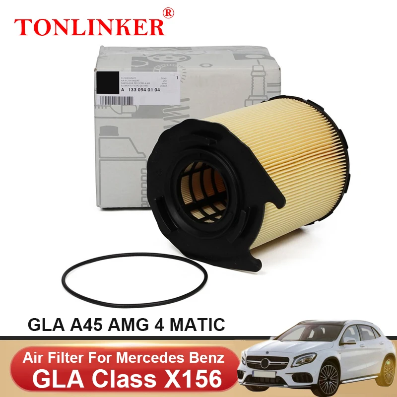 TONLINKER Air Filter A1330940104 For Mercedes Benz GLA Class X156 2013-2019 GLA45 AMG 4MATIC 2.0L Car Accessories
TONLINKER Air Filter A1330940104 For Mercedes Benz GLA Class X156 2013-2019 GLA45 AMG 4MATIC 2.0L Car Accessories