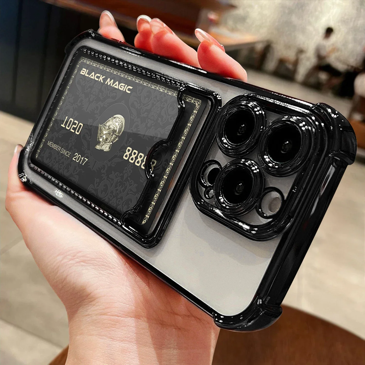 Luxury Plating Transparent Wallet Card Holder Phone Case For iPhone 15 14 13 12 11 Pro Max Plus Card Slot Shockproof Soft Cover
Luxury Plating Transparent Wallet Card Holder Phone Case For iPhone 15 14 13 12 11 Pro Max Plus Card Slot Shockproof Soft Cover
