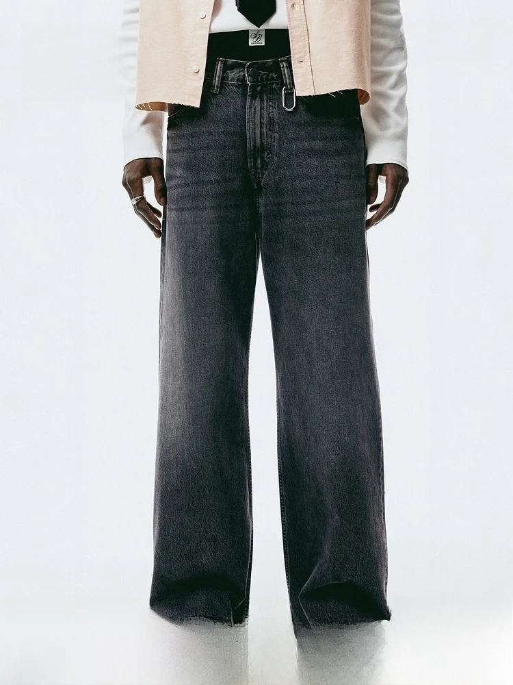 Summer New Men's Wide Leg Jeans HM2026 Loose Fit mid Waist Cotton Zipper Closure Jeans Casual Comfortable Men's Denim Pants
Summer New Men's Wide Leg Jeans HM2026 Loose Fit mid Waist Cotton Zipper Closure Jeans Casual Comfortable Men's Denim Pants