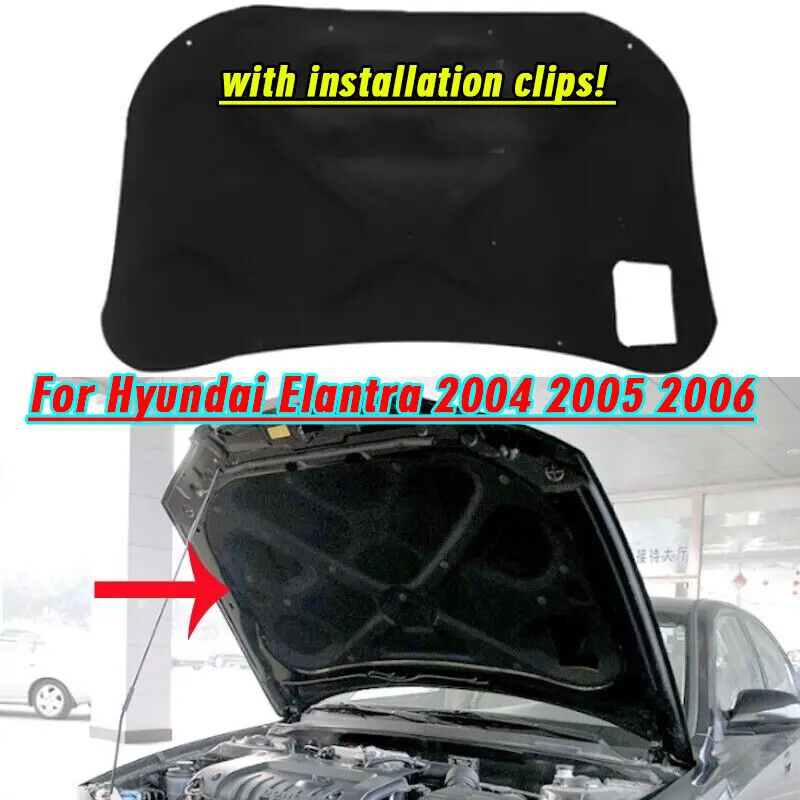 1x для Hyundai Elantra 2004 2005 2006, изоляционная накладка на передний капот, тепловая крышка
1x для Hyundai Elantra 2004 2005 2006, изоляционная накладка на передний капот, тепловая крышка