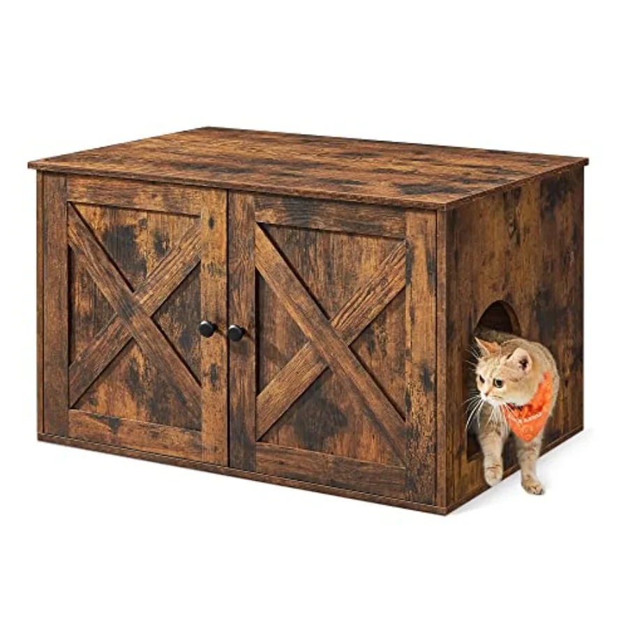 Cat Litter Box Enclosure Furniture with Removable Divider Indoor Cat House End Table 31.5 x 20.9 x 19.7 Inch White Hidden Desig
Cat Litter Box Enclosure Furniture with Removable Divider Indoor Cat House End Table 31.5 x 20.9 x 19.7 Inch White Hidden Desig