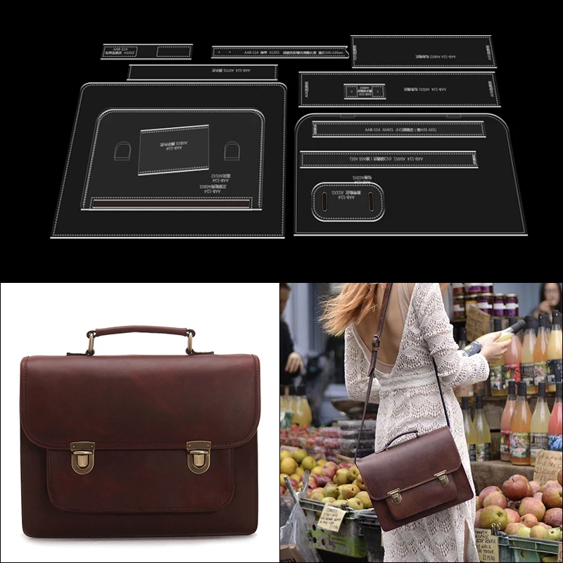 Handmade DIY Leather Tools Leather Edition Acrylic Mold Drawing Business Computer Bag File Bag Moulds
Handmade DIY Leather Tools Leather Edition Acrylic Mold Drawing Business Computer Bag File Bag Moulds