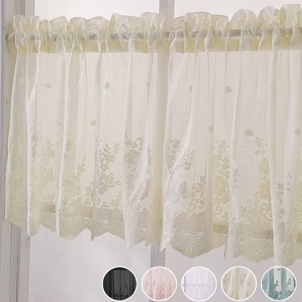 1Panel Tulle Curtains Kitchen Cabinet Coffee Short Curtains Rod Pocket Curtain Bedroom Home Decoration Cortinas Cortas De Encaje
1Panel Tulle Curtains Kitchen Cabinet Coffee Short Curtains Rod Pocket Curtain Bedroom Home Decoration Cortinas Cortas De Encaje