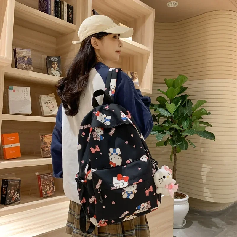 Hello Kitty graffiti student brush wave Hello Kitty backpack waterproof backpack Sanrio versatile school bag girl school bag
Hello Kitty graffiti student brush wave Hello Kitty backpack waterproof backpack Sanrio versatile school bag girl school bag