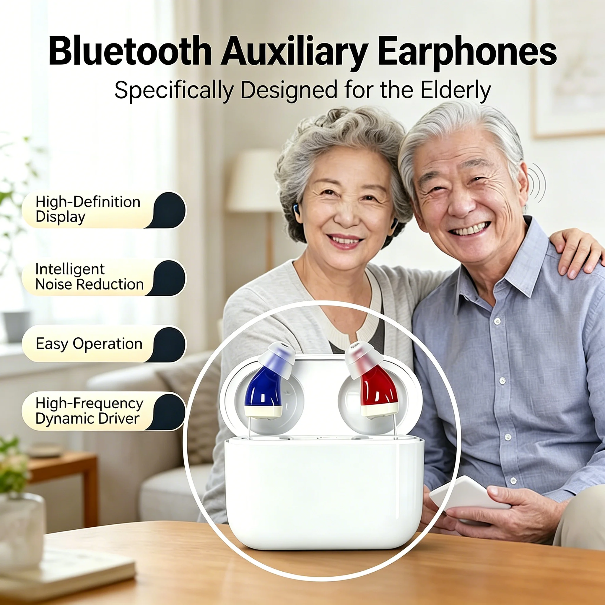 Old People Noise Reduction Auxiliary Earphones Long Battery Life Auditory Enhancement Earsets Designed Specifically For Seniors
Old People Noise Reduction Auxiliary Earphones Long Battery Life Auditory Enhancement Earsets Designed Specifically For Seniors