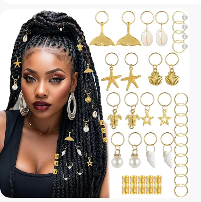 Zinc Alloy Dreadlock Braid Rings 40PCS Small Star Pendant Hair Extensions DIY Hair Accessories For Braided Hairstyles Strong
Zinc Alloy Dreadlock Braid Rings 40PCS Small Star Pendant Hair Extensions DIY Hair Accessories For Braided Hairstyles Strong